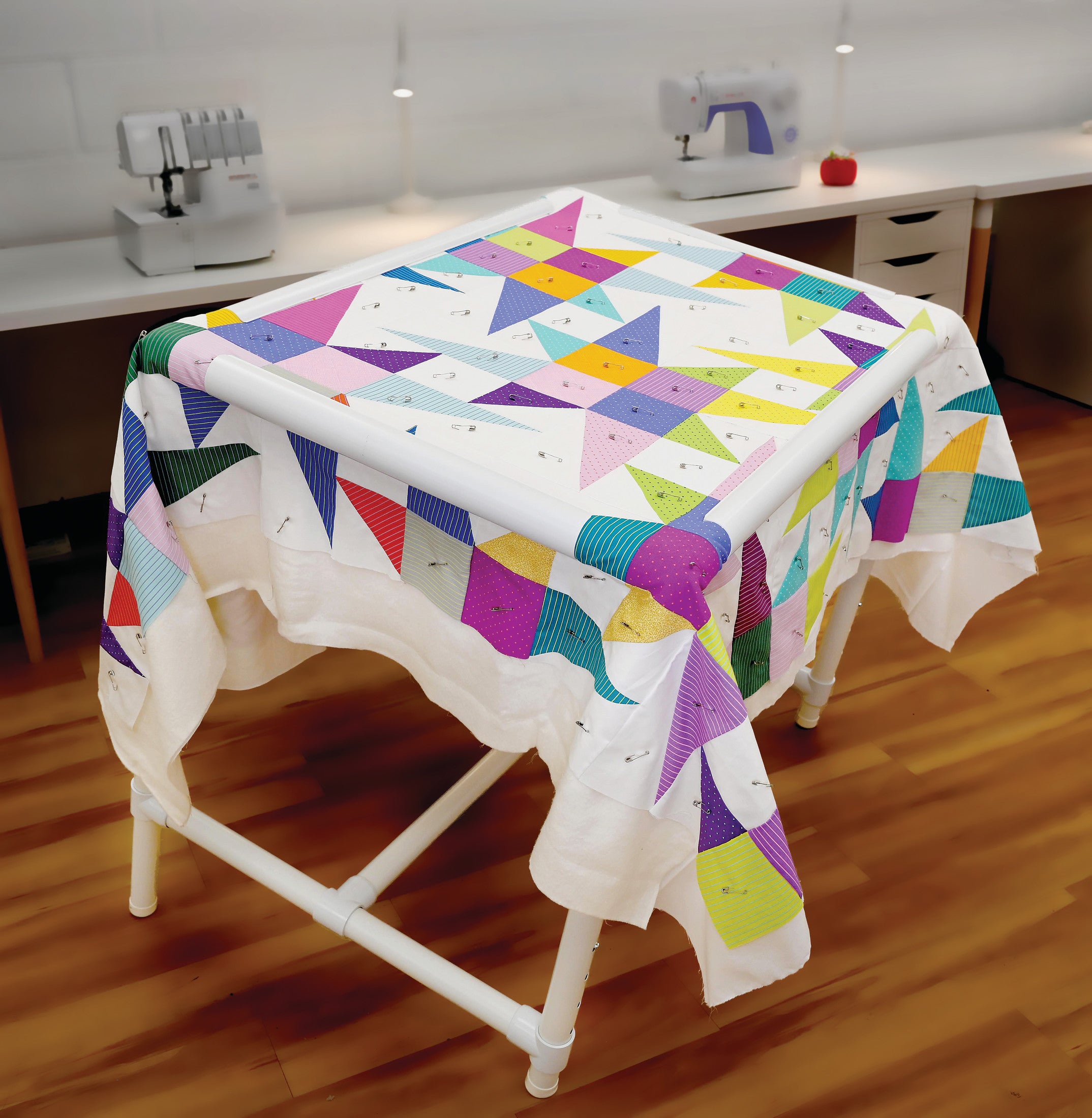 Dritz Quilting métier à quilter sur pied PVC réglable 3129