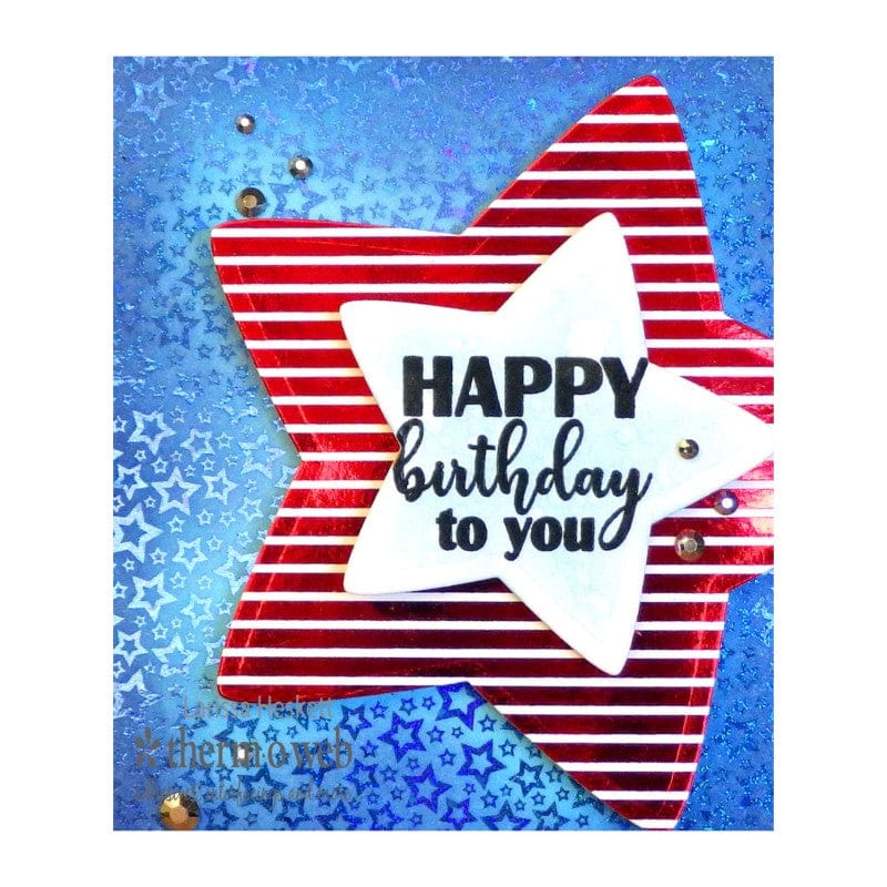HeatnBond Gina K. Designs Foil-Mates Stars Stripes 10 feuilles