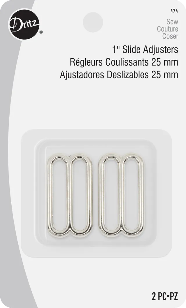 Dritz Fasteners boucles réglage 25 mm nickel sangle