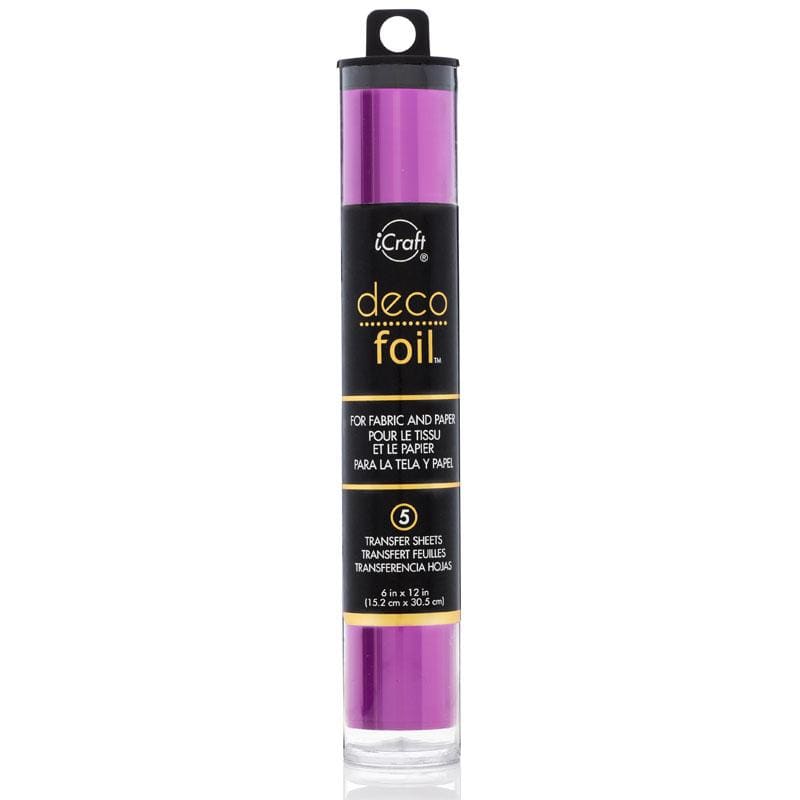 HeatnBond Deco Foil feuille transfert Magenta Satin 5 feuilles