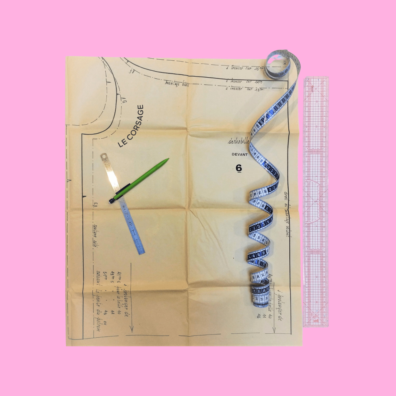 La Textilerie Modélisme corsage sur mesure 10ème patron tissu