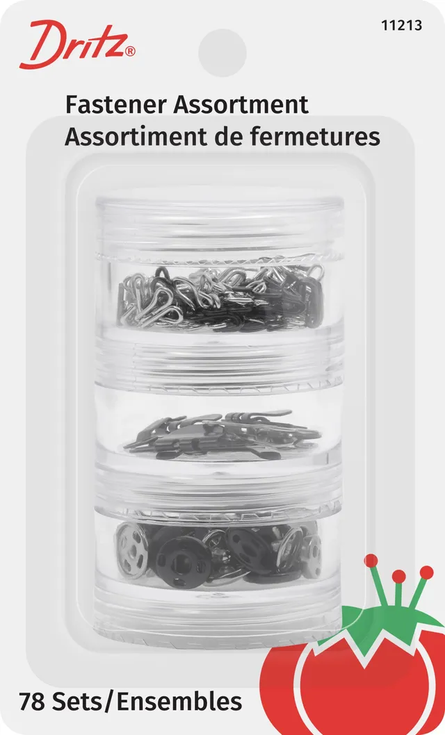 Dritz 11213 Assortiment fermoirs couture 78 pièces