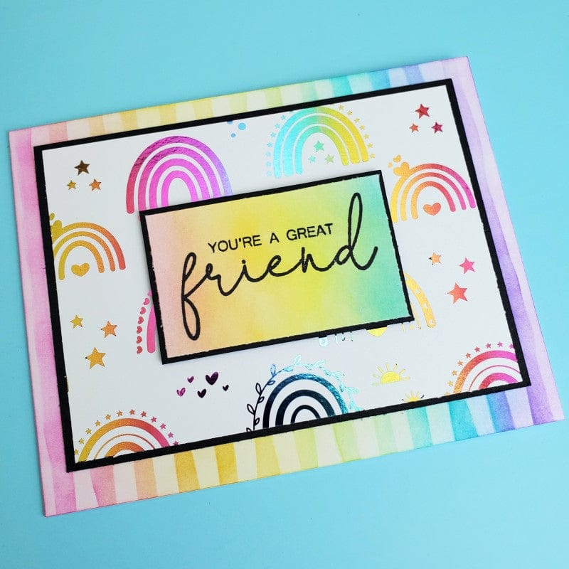 Deco Foil Toner Card Fronts Feeling Lucky cartes A2 x8