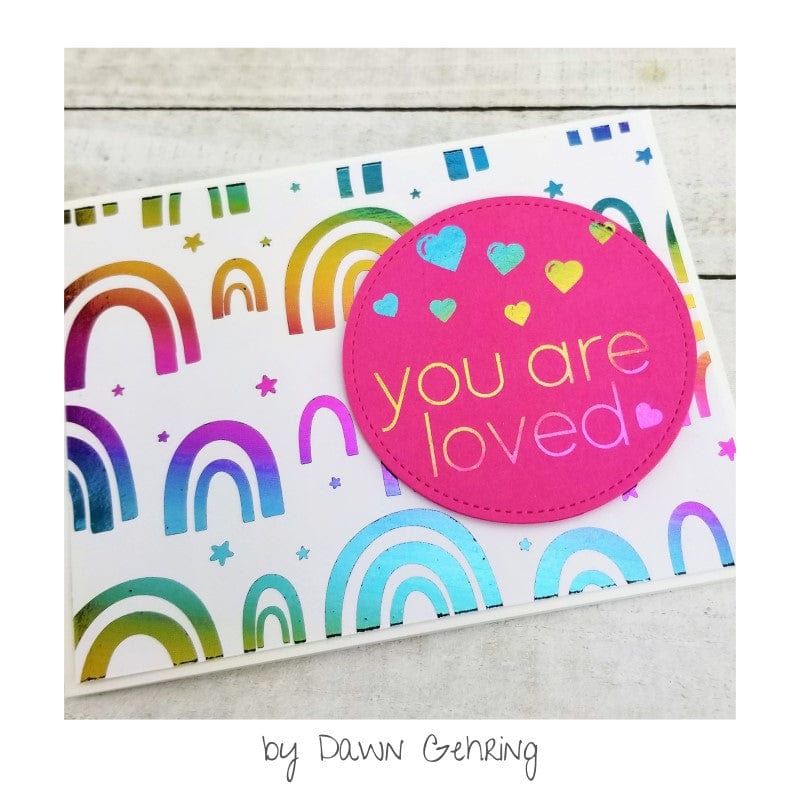Deco Foil Transfert adhésif Love & Kisses 3 feuilles