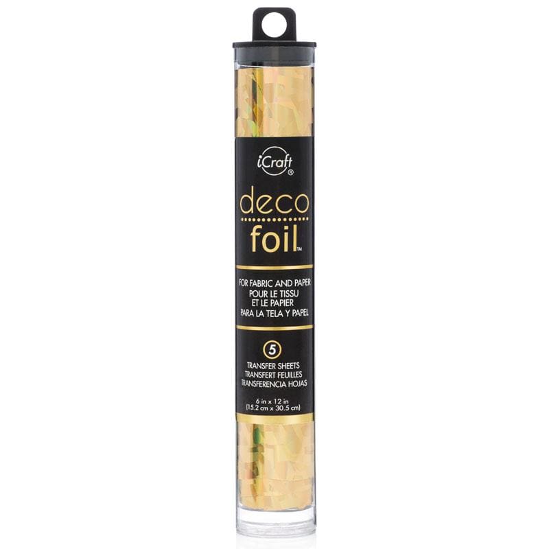 HeatnBond Deco Foil Feuille transfert Gold Shattered Glass 5 feuilles