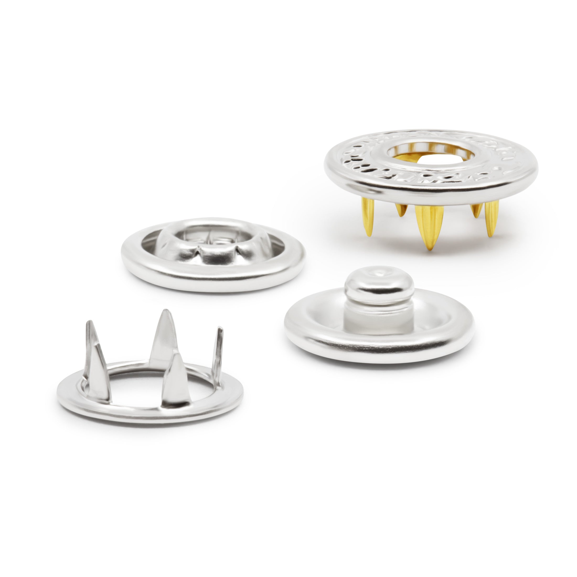 Dritz pressions décoratives nickel 12 mm lot 12 jeux