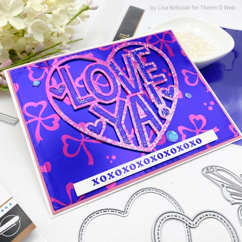 HeatnBond Deco Foil feuille transfert Indigo Dreams 6x6 12f