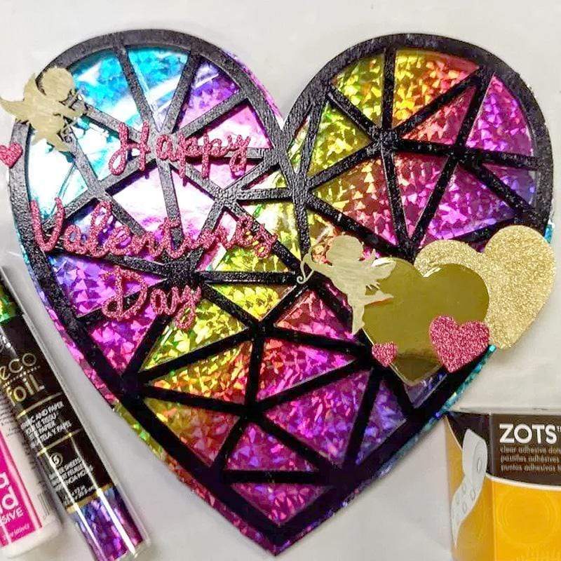 HeatnBond Deco Foil Rainbow feuille transfert 5 feuilles