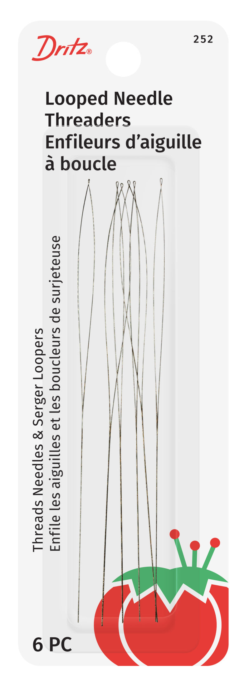 Dritz 252 enfile-aiguilles à boucle x6