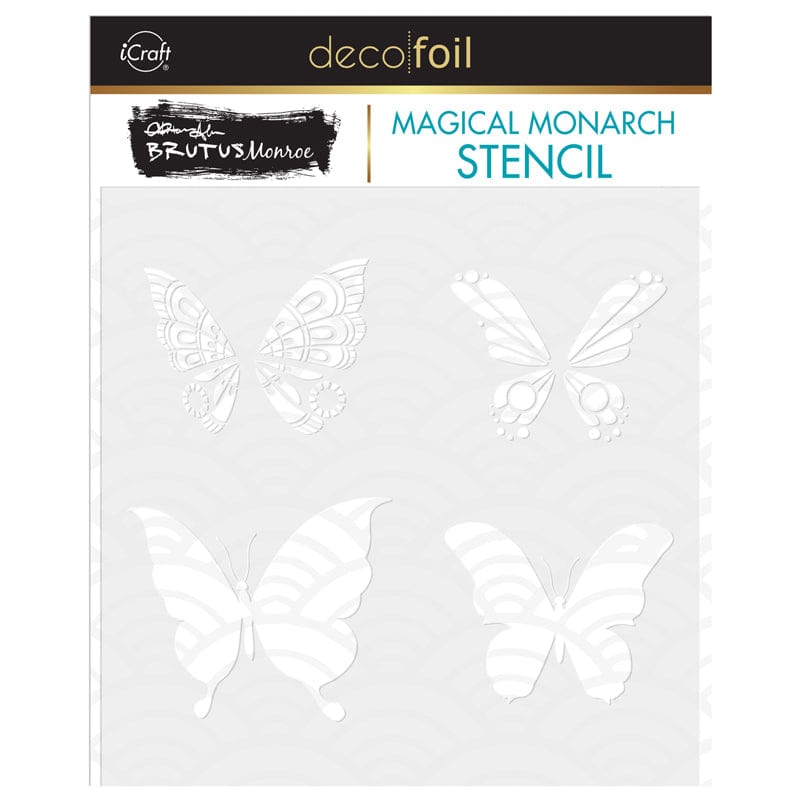 HeatnBond Brutus Monroe pochoir Magical Monarch 15x15cm