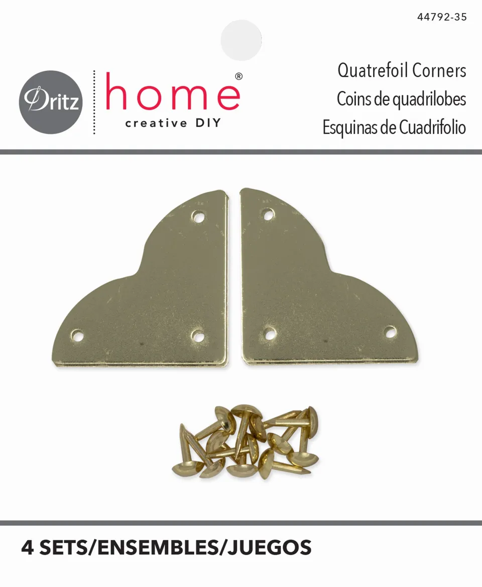 Dritz Home Décor coins quatrefoil nickel petit lot 4
