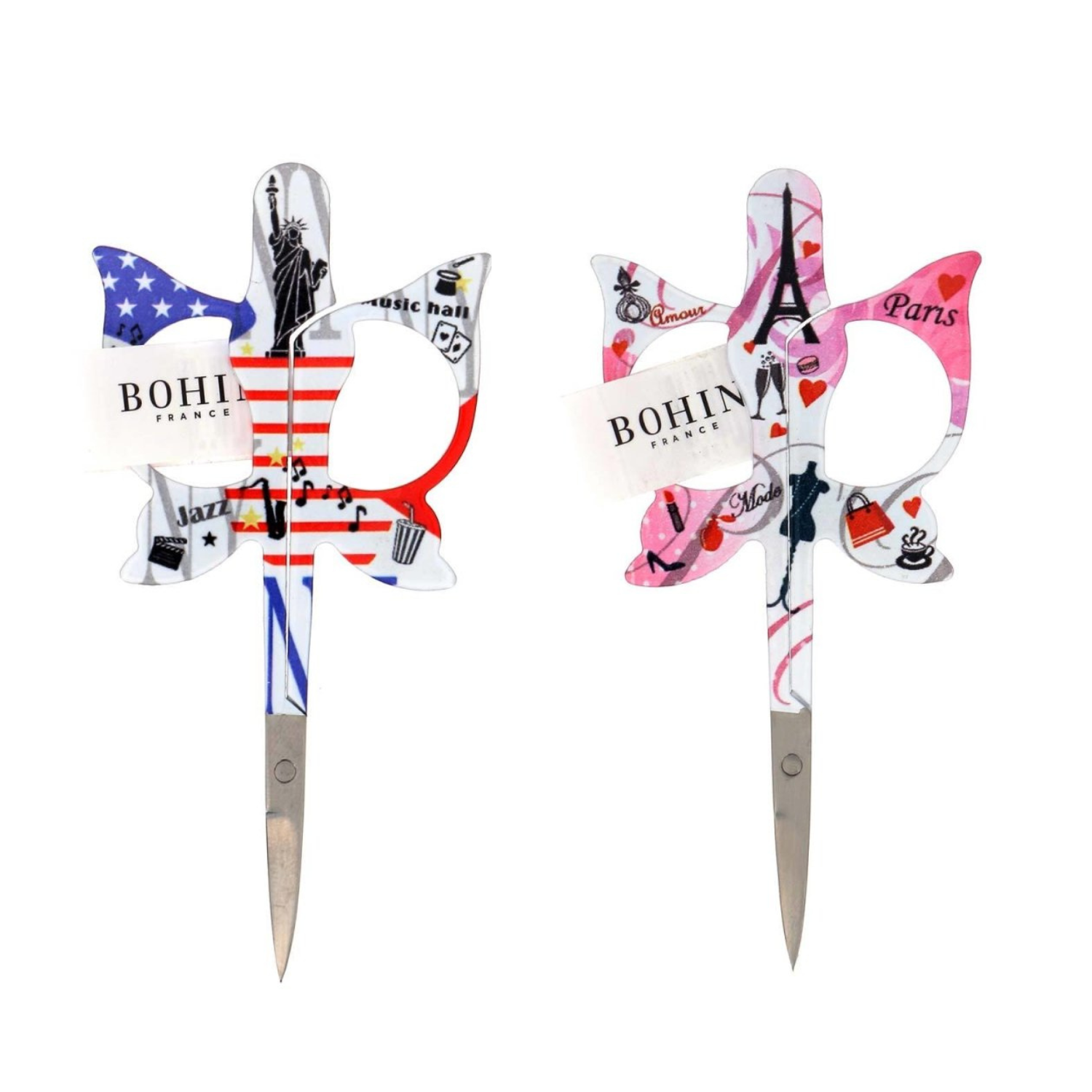 Bohin Coupe ciseaux fantaisie Paris New York 9 cm acier