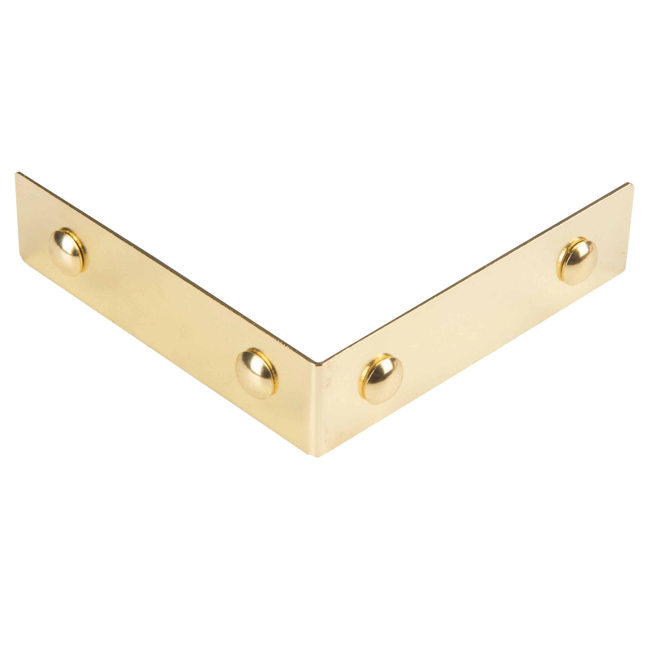 Dritz Home cornière angle métal laiton lisse 8 cm 4 pcs