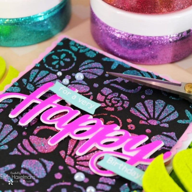 HeatnBond Rina K Neon feuille transfert émail Poppin Pink
