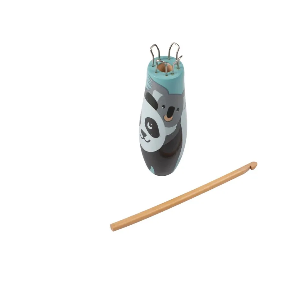 Bohin Tricot & Crochet Tricotin bois Koala et panda + crochet