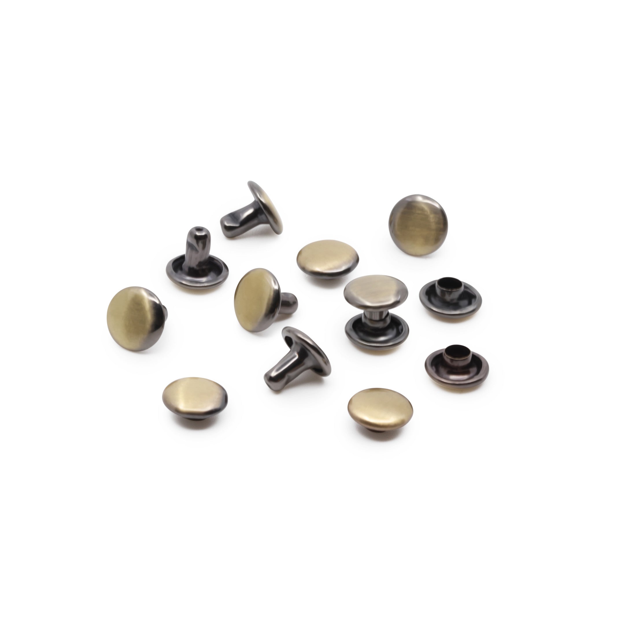 Dritz Double-Cap rivets laiton brossé 8 mm x24