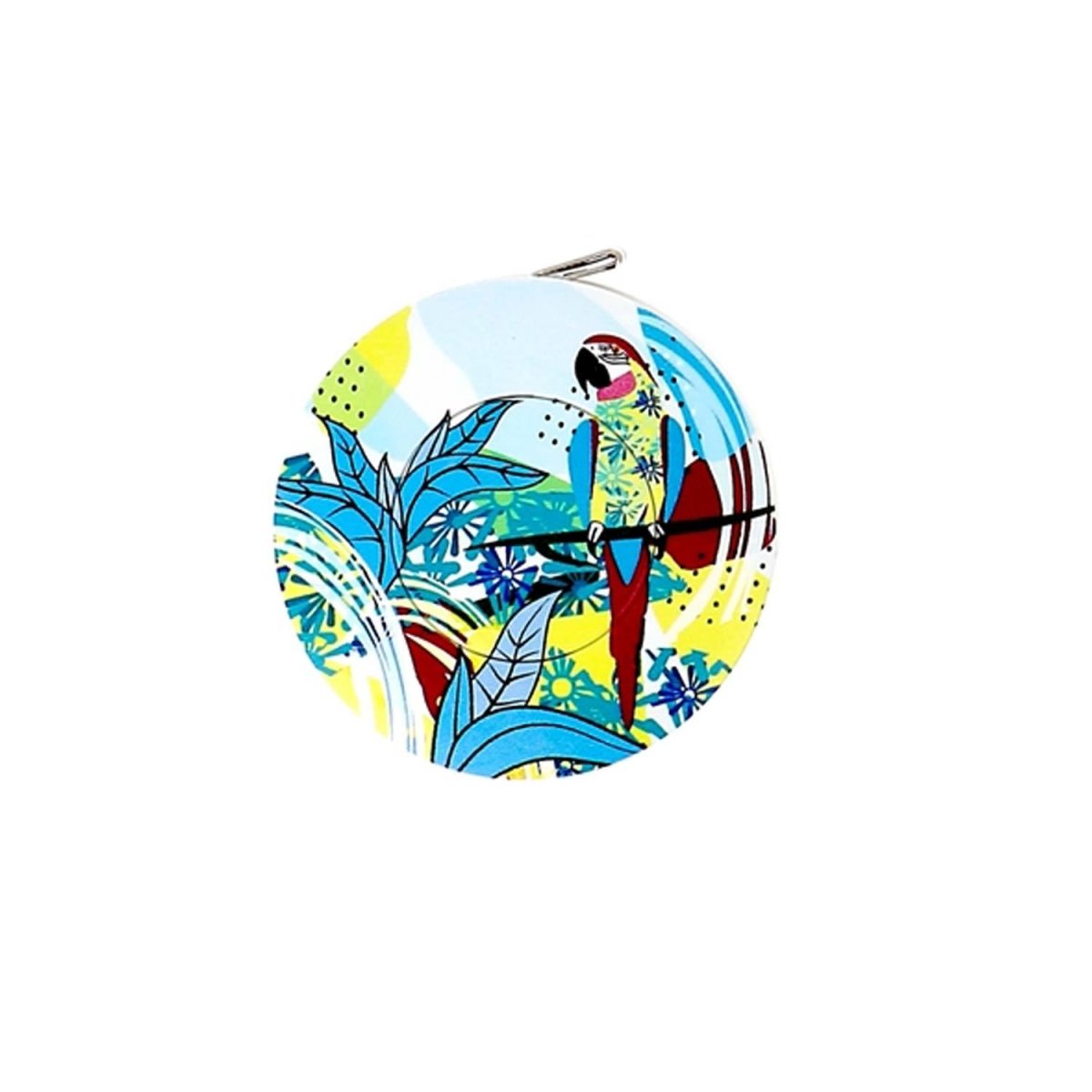 Bohin Jungle Mètre enrouleur 150 cm Perroquet bleu