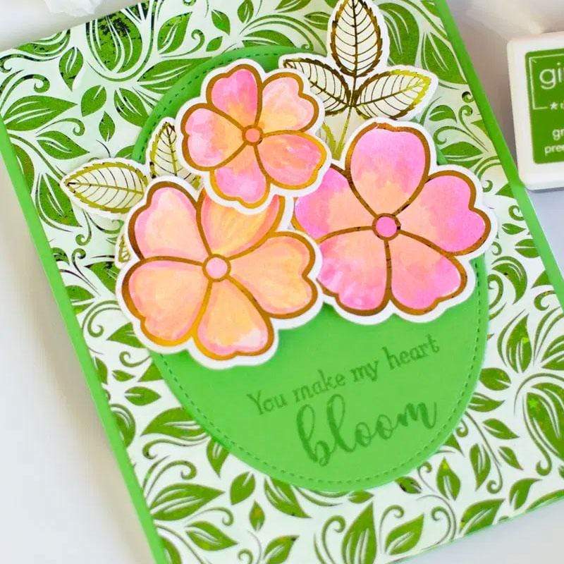 Gina K. Designs foil transfert Fancy Grass Green x12