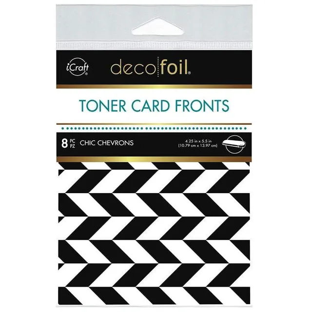 HeatnBond Deco Foil carte toner chic chevrons 8 pièces
