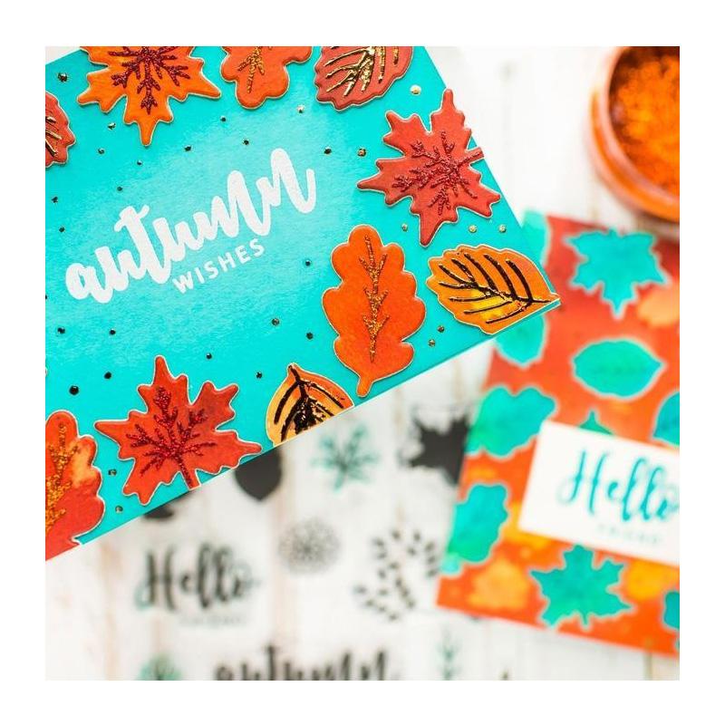 HeatnBond Gina K. Autumn Wishes matrice découpe 6 motifs automne