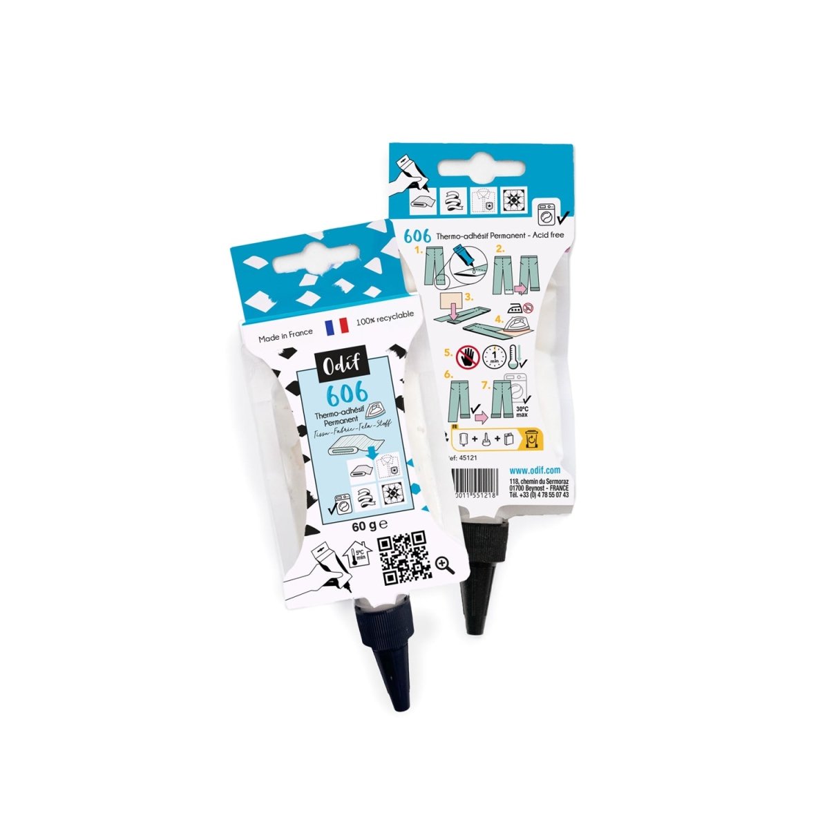 Odif 606 colle thermocollante tissu poche 60g ourlet