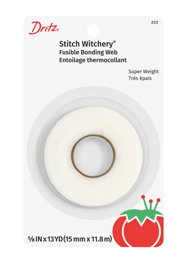 Dritz Stitch Witchery bande thermocollante blanche ourlet