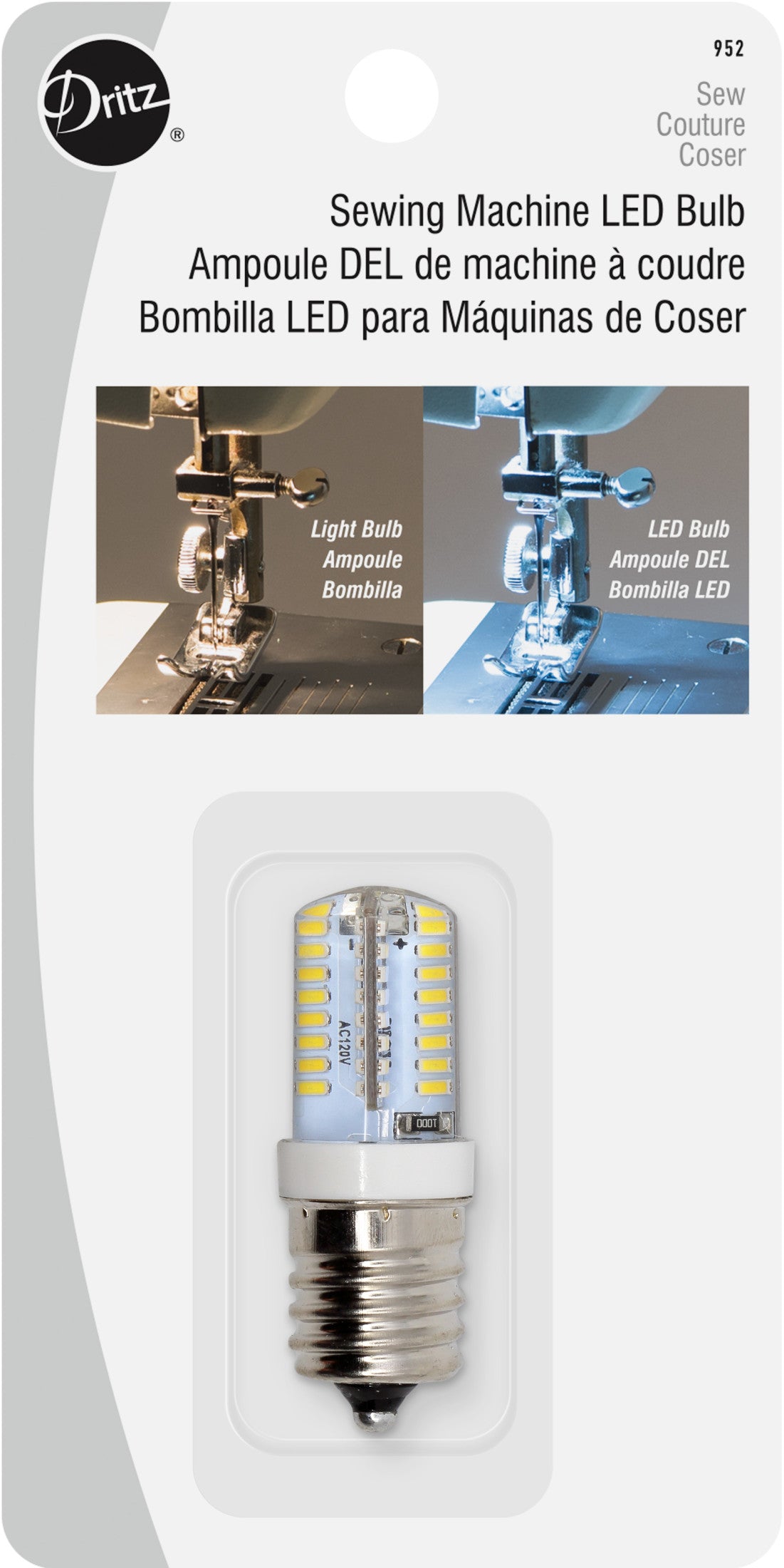 Dritz Clothing Care ampoule LED machine à coudre culot E17