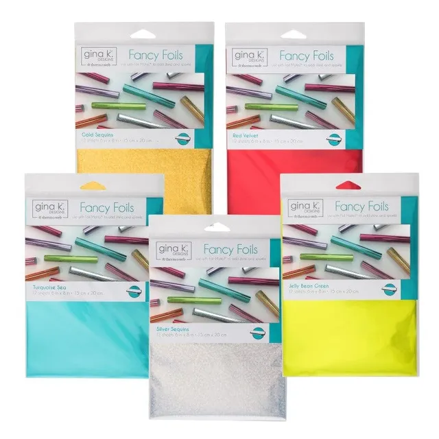 HeatnBond Gina K. Designs Holiday foil transfert 60 feuilles