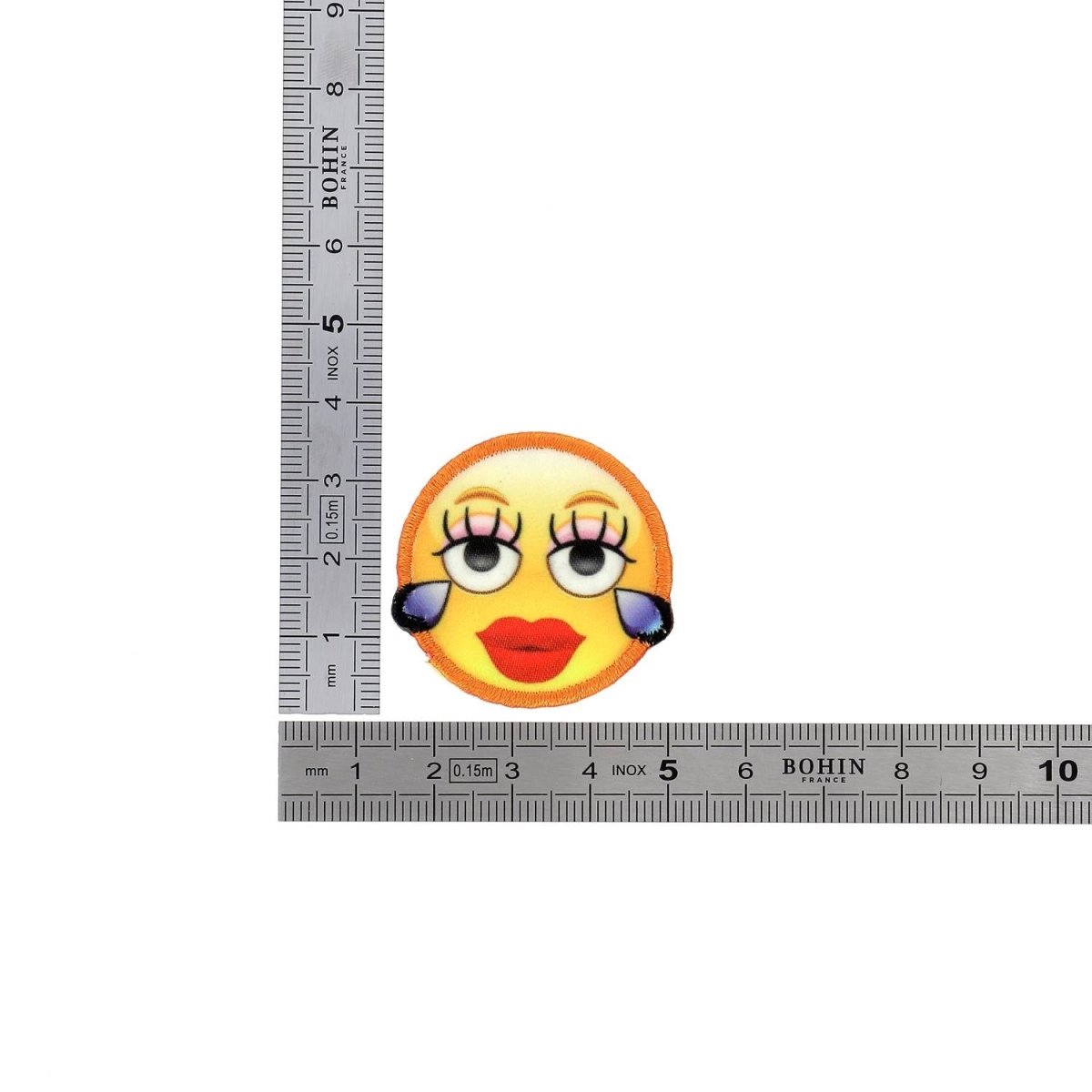 Bohin Patch thermocollant emoji MDR réparation vêtement