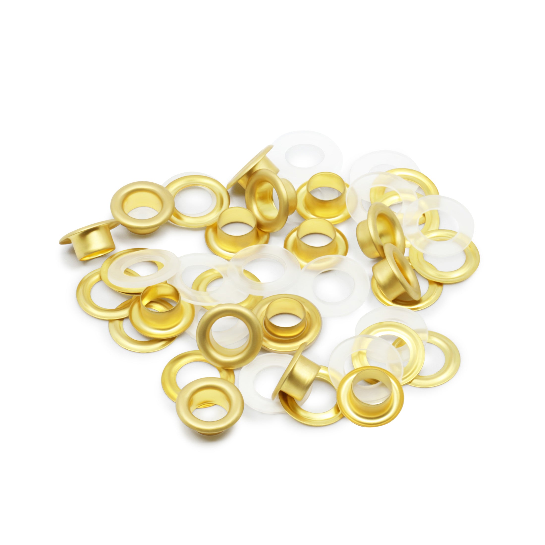 Dritz Fasteners Oeillets 2 Parties 1/4" Or Mat 15 Sets