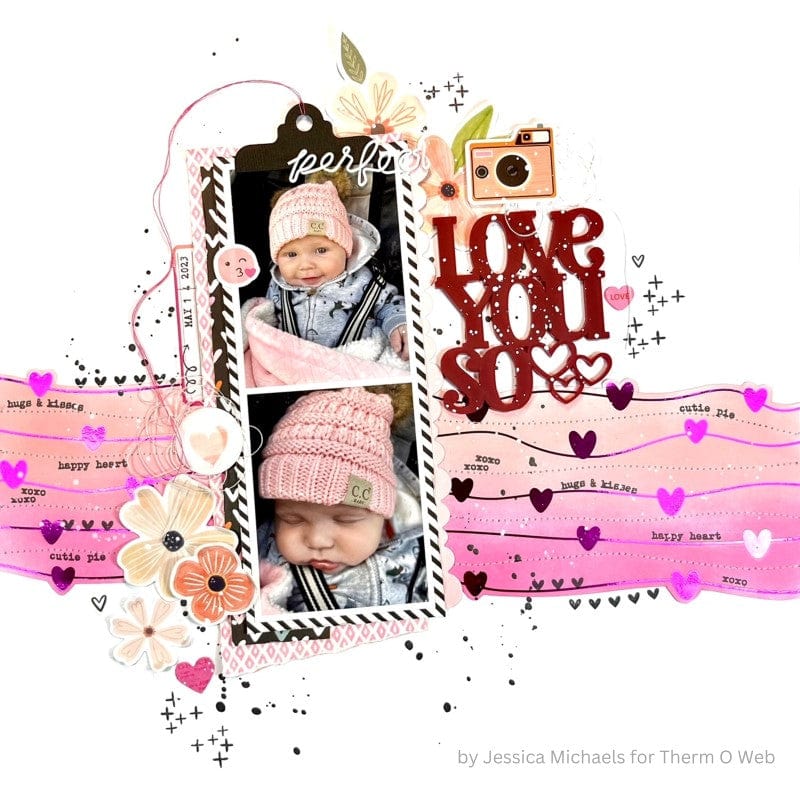 HeatnBond Deco Foil Toner carte Love All Ways A2 x8