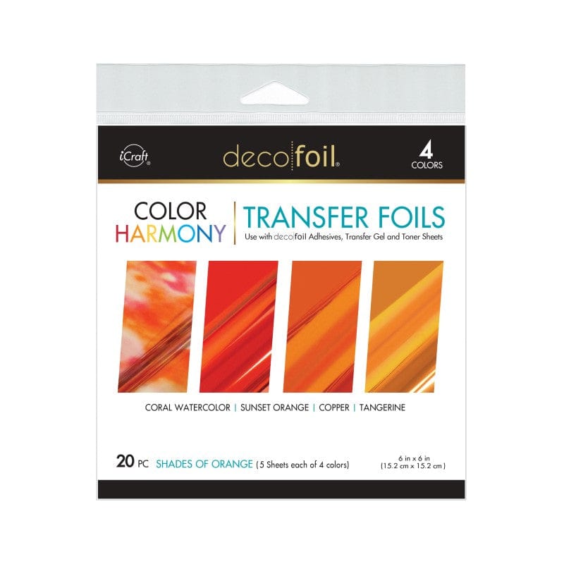 HeatnBond Deco Foil Color Harmony foil orange 20 feuilles 15x15