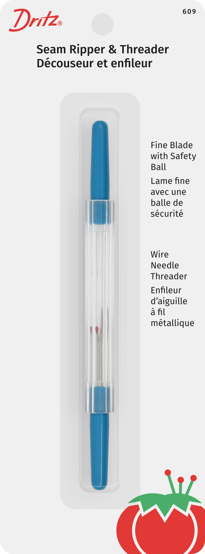 Dritz 609 découseur fin avec enfile-aiguille 2-en-1
