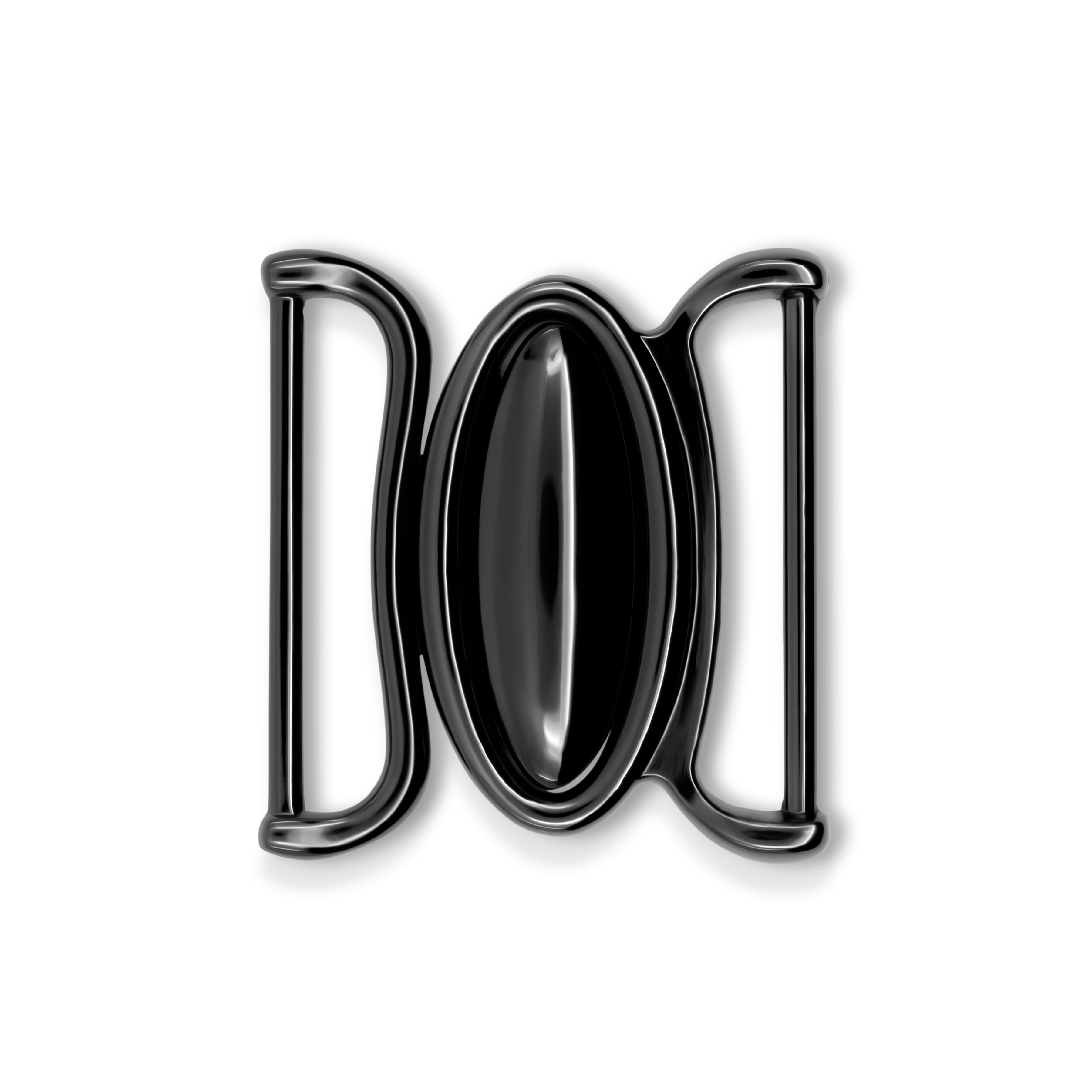 Dritz 195-33 boucle ceinture ovale 50 mm gunmetal métal