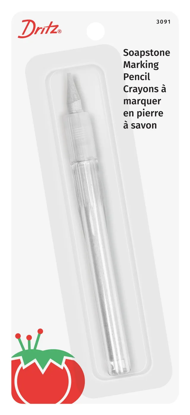 Dritz 3091 crayon craie couture blanc pierre de savon