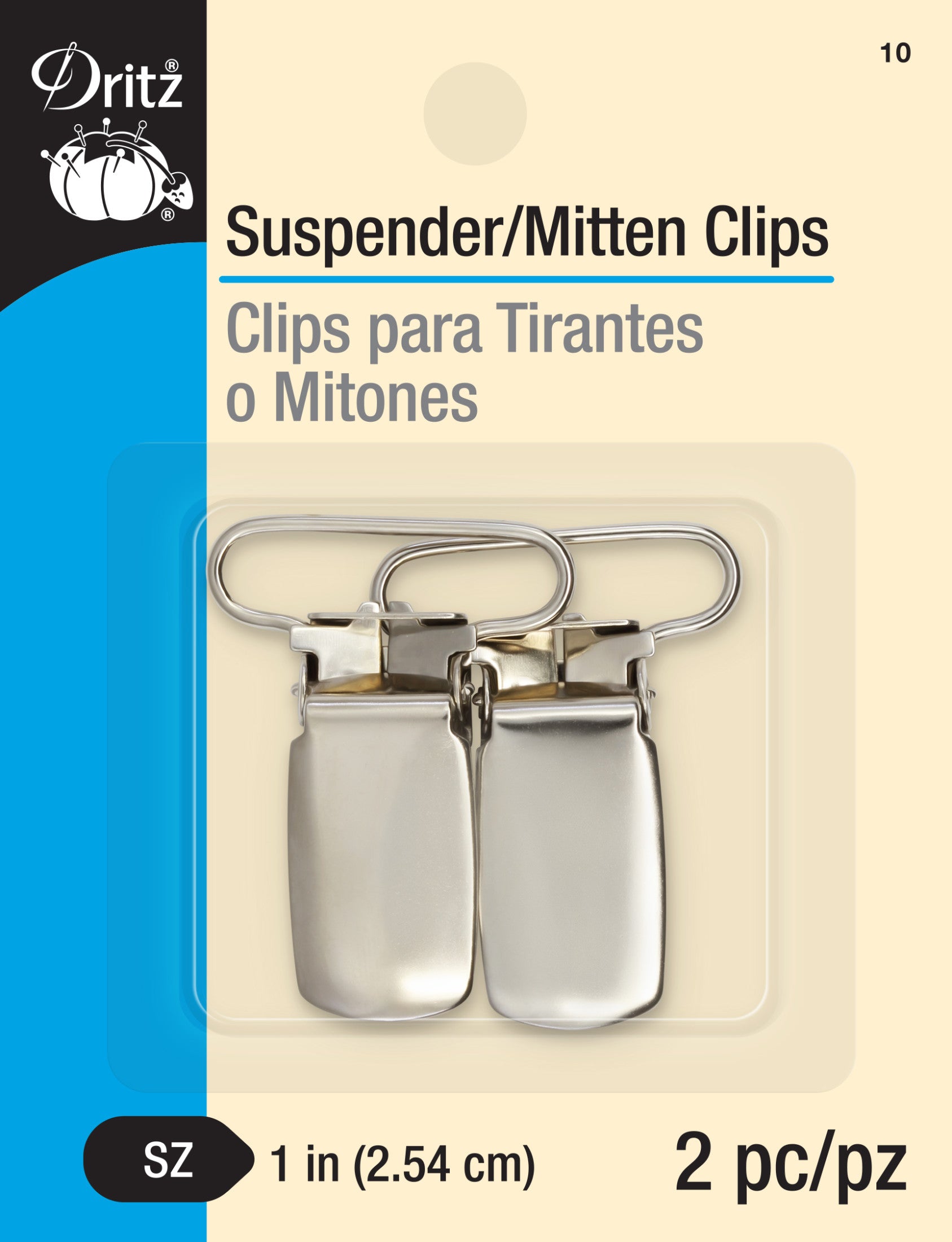 Dritz Clothing Care Clips bretelles nickel 2 pc métal 25 mm