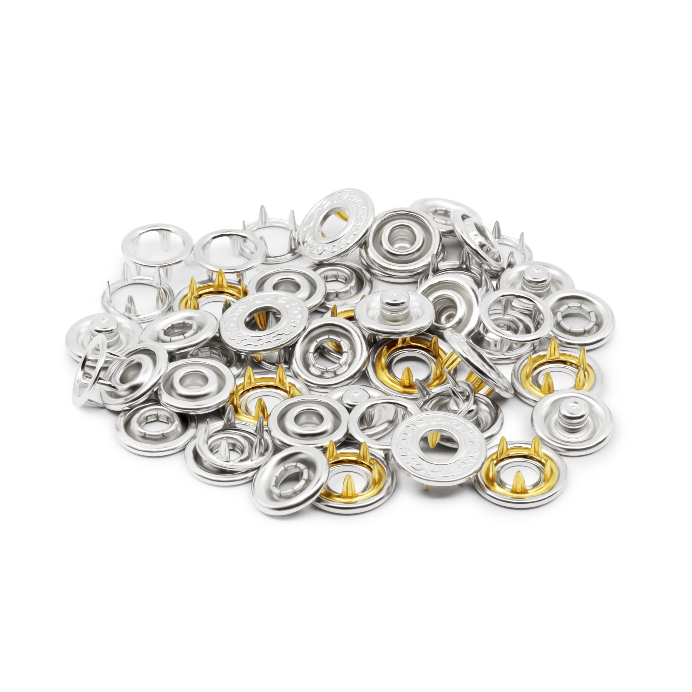 Dritz pressions décoratives nickel 12 mm lot 12 jeux
