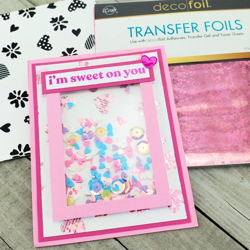 HeatnBond Deco Foil Heartstrings 8 feuilles toner A2