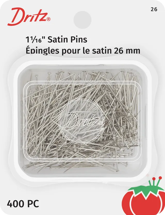 Dritz épingles satin nickel 1-1/16" 400/500 pcs tissu fin