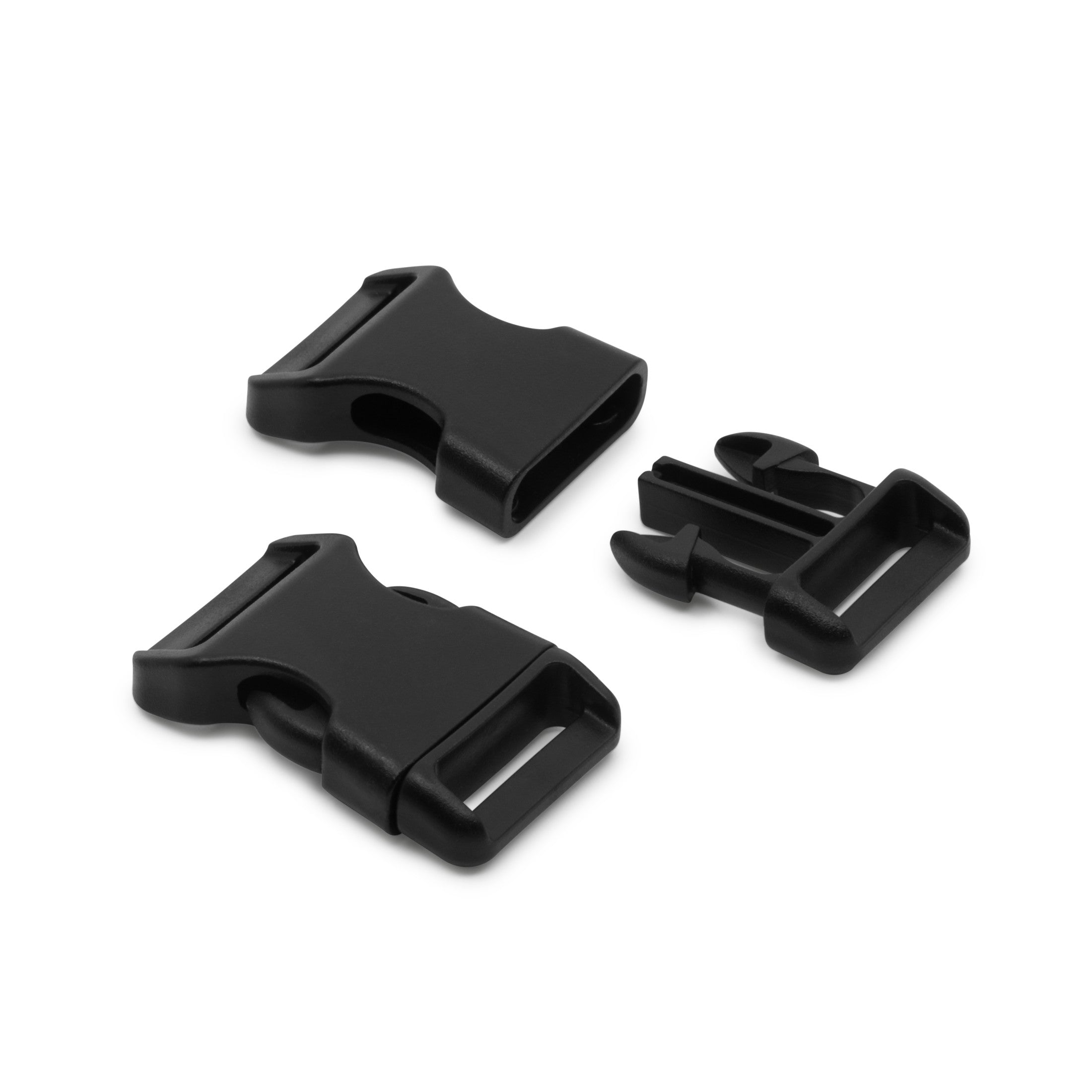 Dritz 511 boucles parachute plastique noir 19 mm lot 2