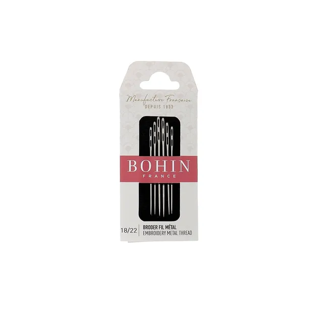Bohin Aiguilles broder double chas N°18-22 métal