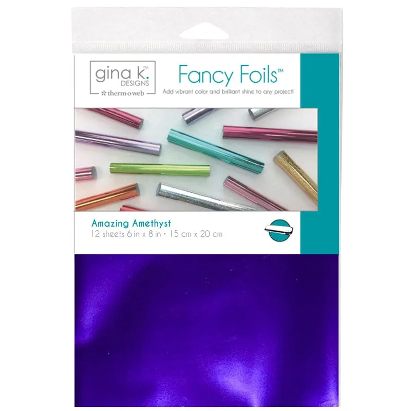 HeatnBond Gina K. Designs Foil transfert Amazing Amethyst 12 feuilles