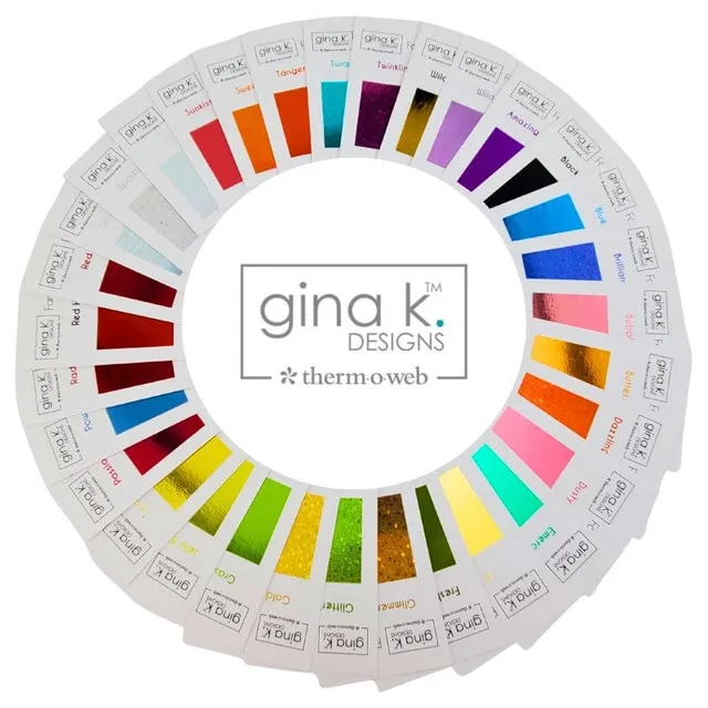 Gina K. Designs Fancy Foil Cartes nuancier 36 cartes