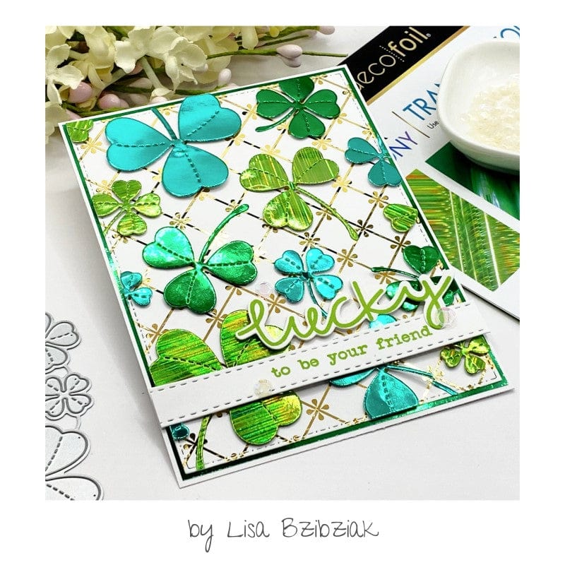 Deco Foil Shades of Green feuille foil vert 20 feuilles