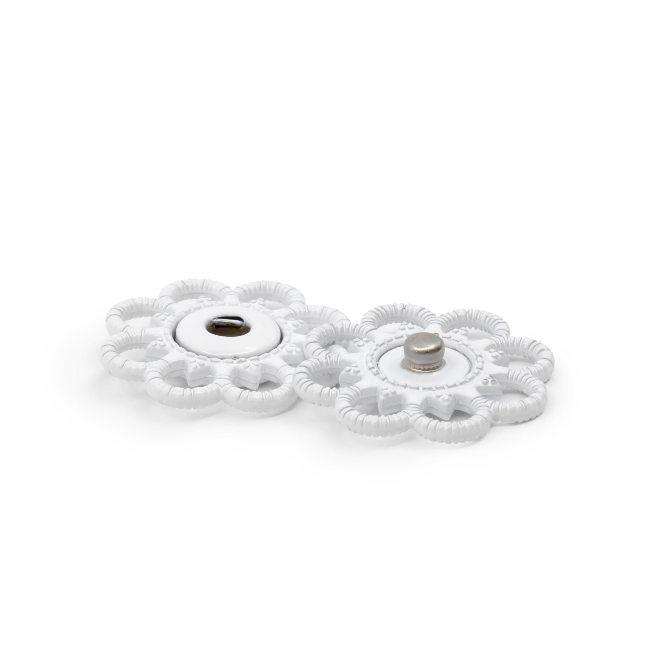 Dritz Fasteners Boutons pression à coudre 25 mm Blanc 2 pcs