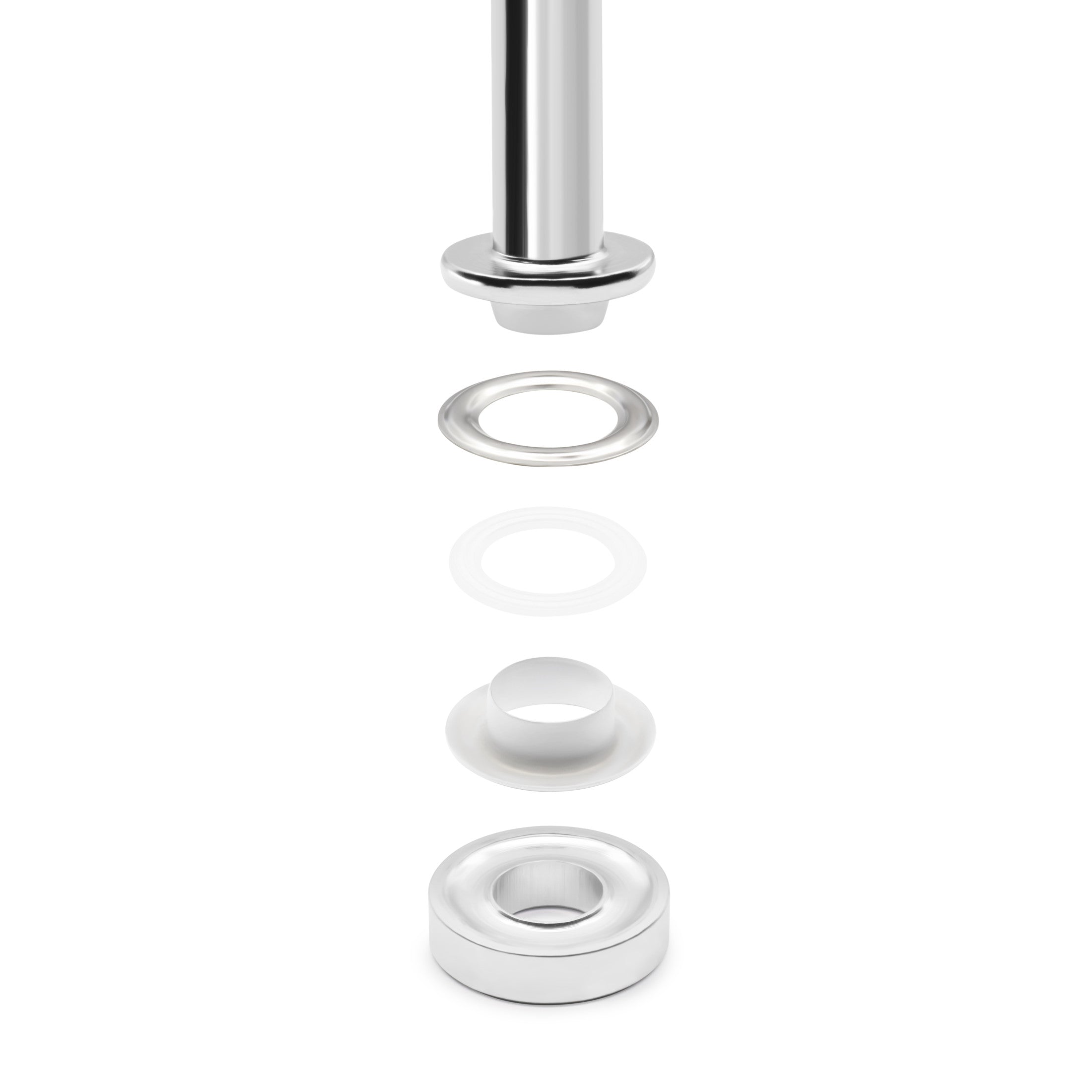 Dritz œillets mode 1/2" kit 8 pièces blanc