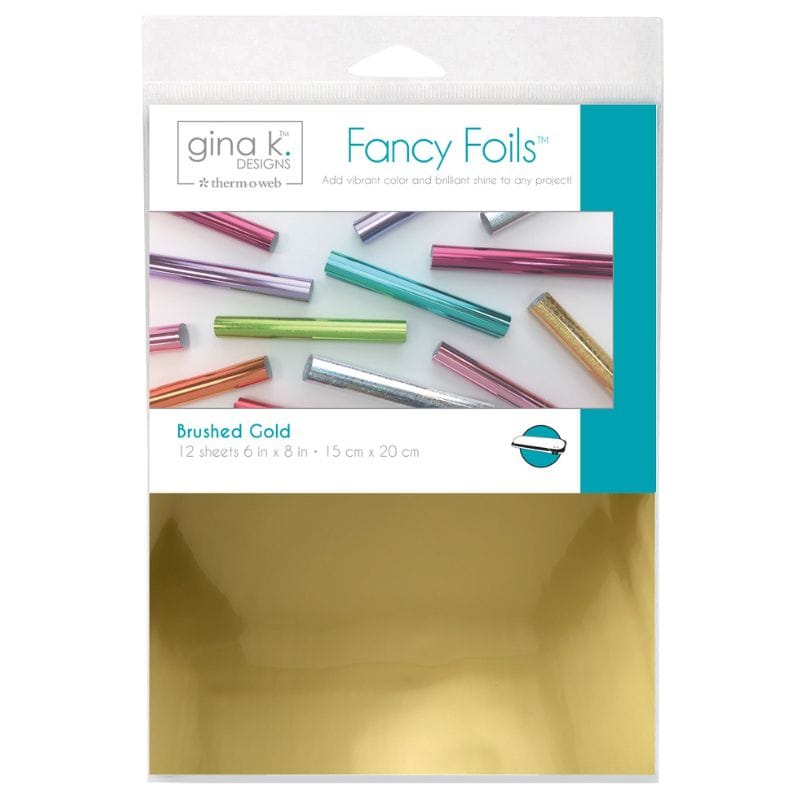 HeatnBond Gina K. Fancy Foil transfert Brushed Gold mat 12f