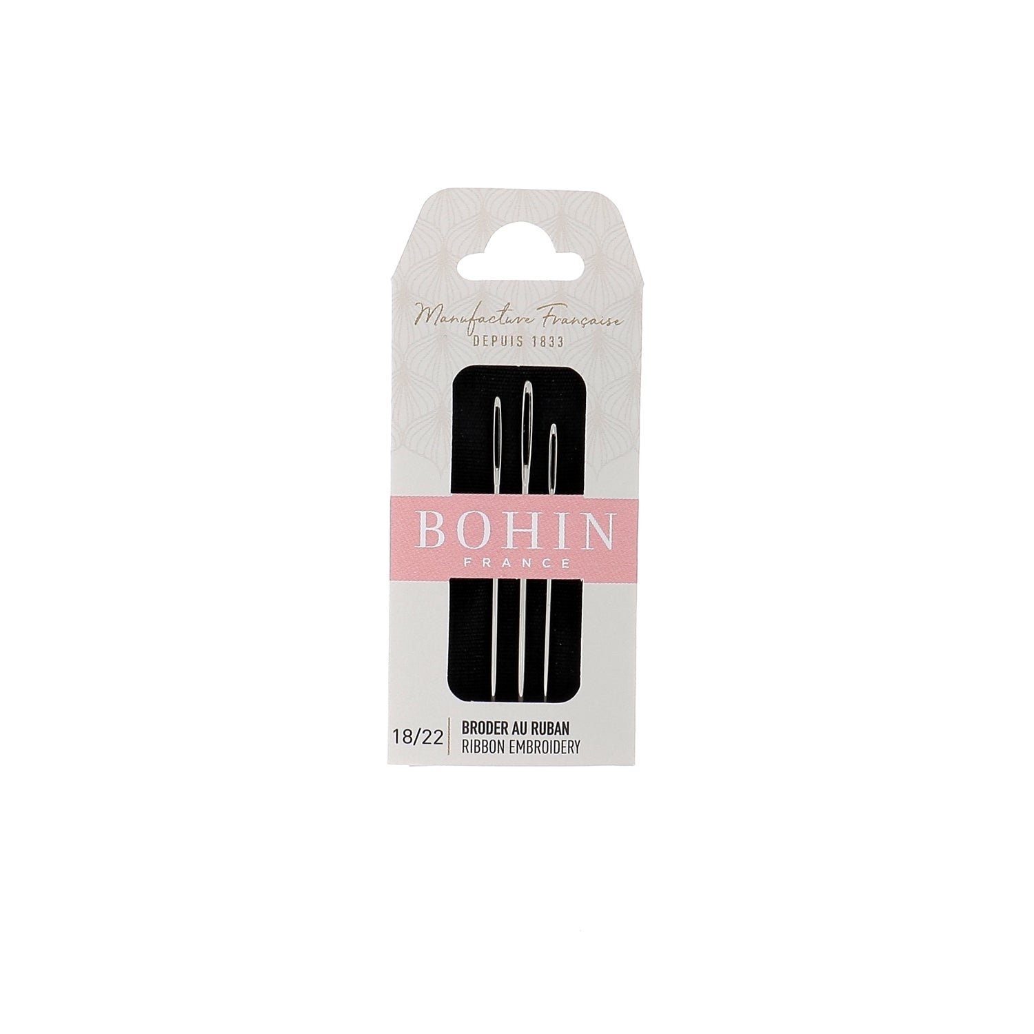 Bohin Aiguilles à broder au ruban N°18/22 assortiment
