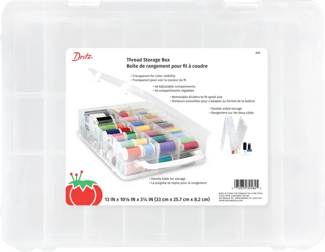 Dritz Storage 889 boîte rangement fil 48 cases couture
