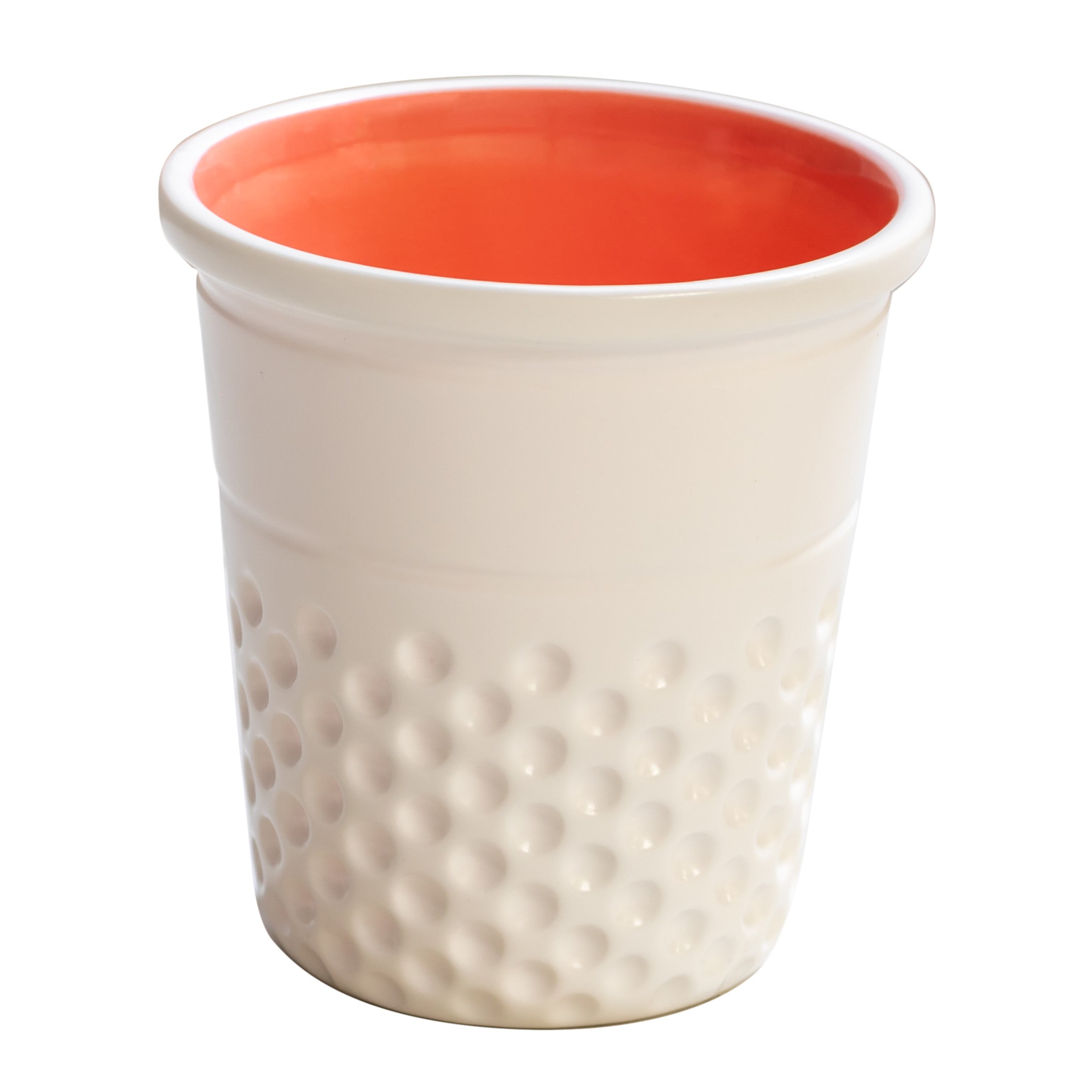 Dritz pot dé à coudre céramique corail rangement